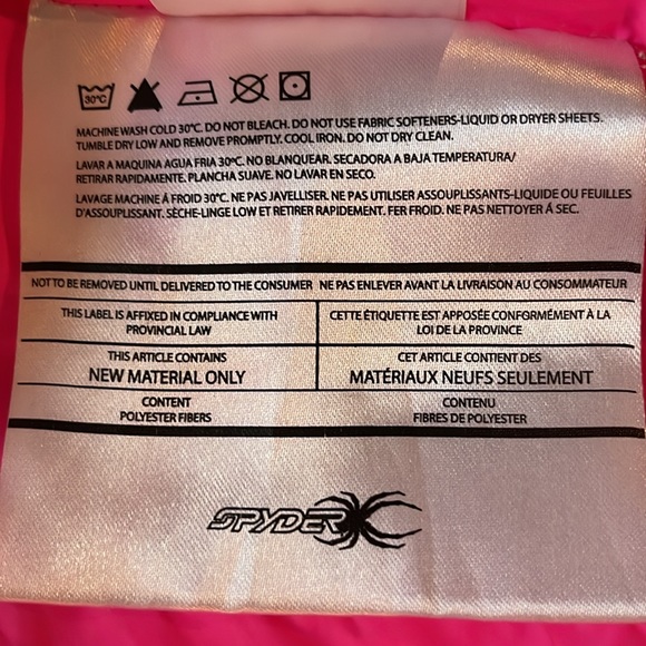 SPYDER Girl’s Black Light Winter Jacket. Kids Medium. - Picture 12 of 13